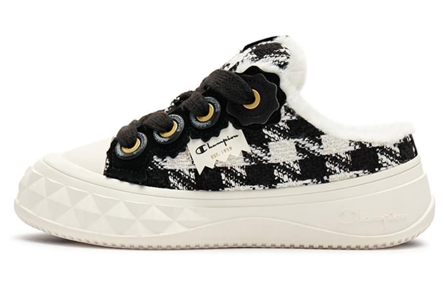 Champion Slip Resistant Cushioning Slip Resistant Cushioning Low top Skateboard Shoes Women's Black White