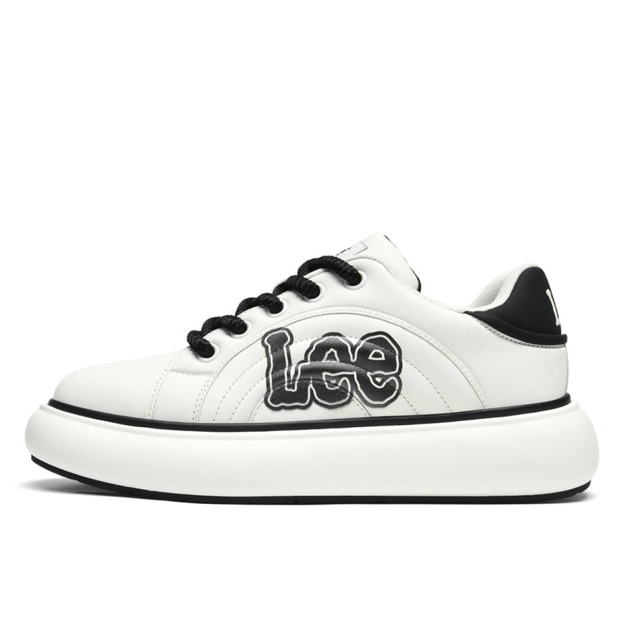 Lee Classic And Versatile White Sneakers Abrasion Resistant Low top Skateboard Shoes Men's