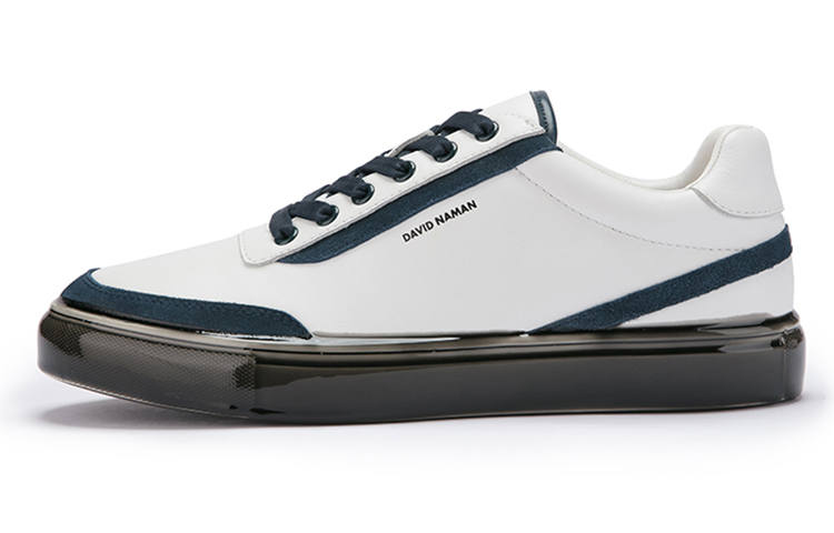 DAVID NAMAN Skateboard Shoes Men's Low Top White