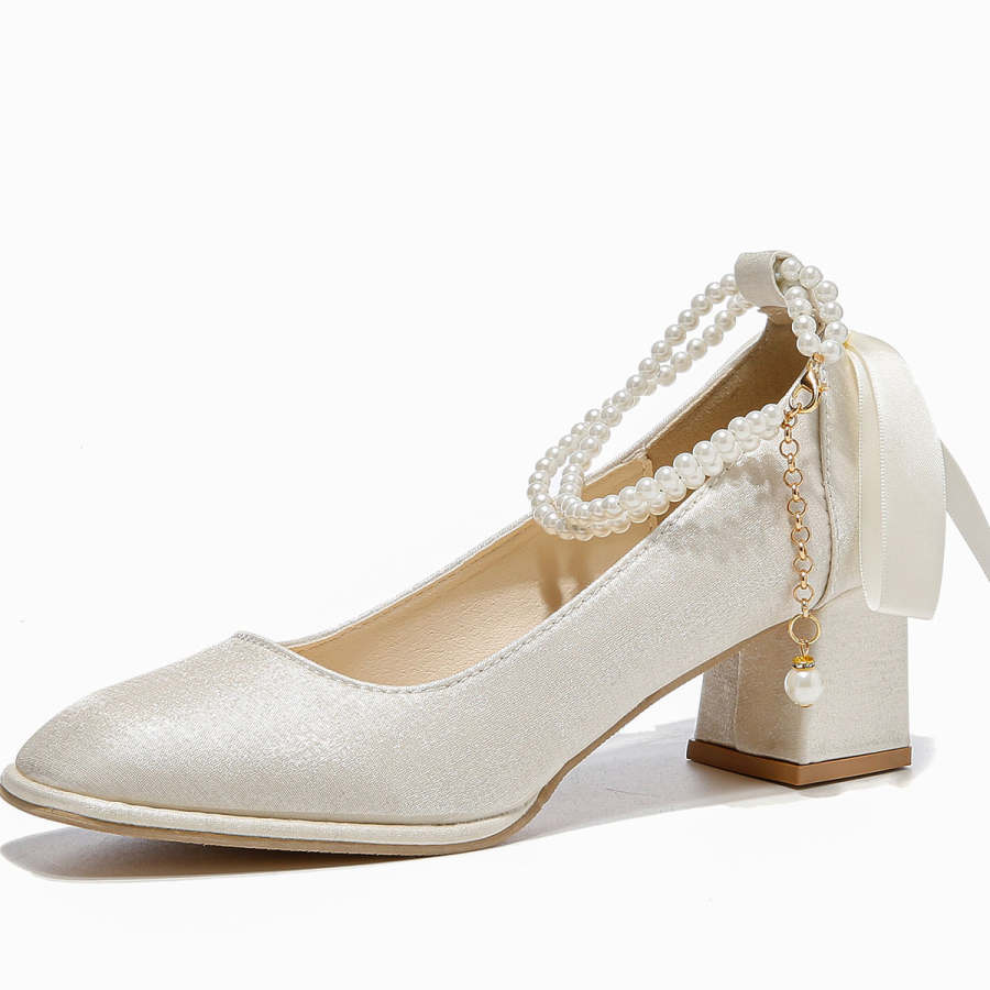 XIAOHONGREN Pu Chunky Heel High Heels Women's