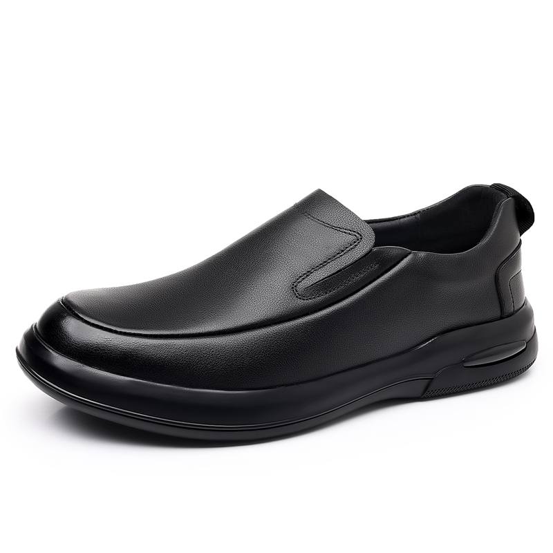 CALIFBULL Top Grain Cow Leather Casual Shoes Men's Black