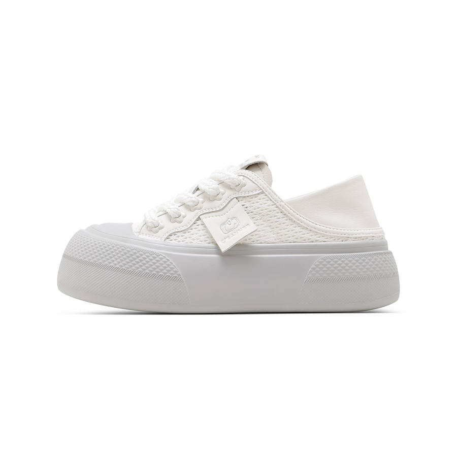 C°BANNER Low top Skateboard Shoes Women's White Gray