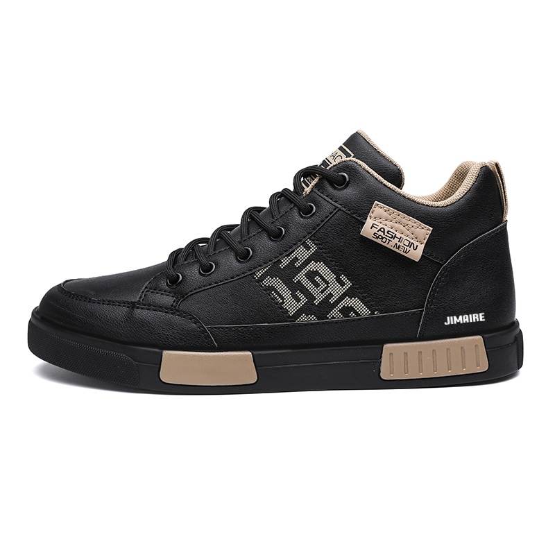 JINMAIWANG Leather Slip Resistant Waterproof Non Slip And Waterproof Low top Skateboard Shoes Men's