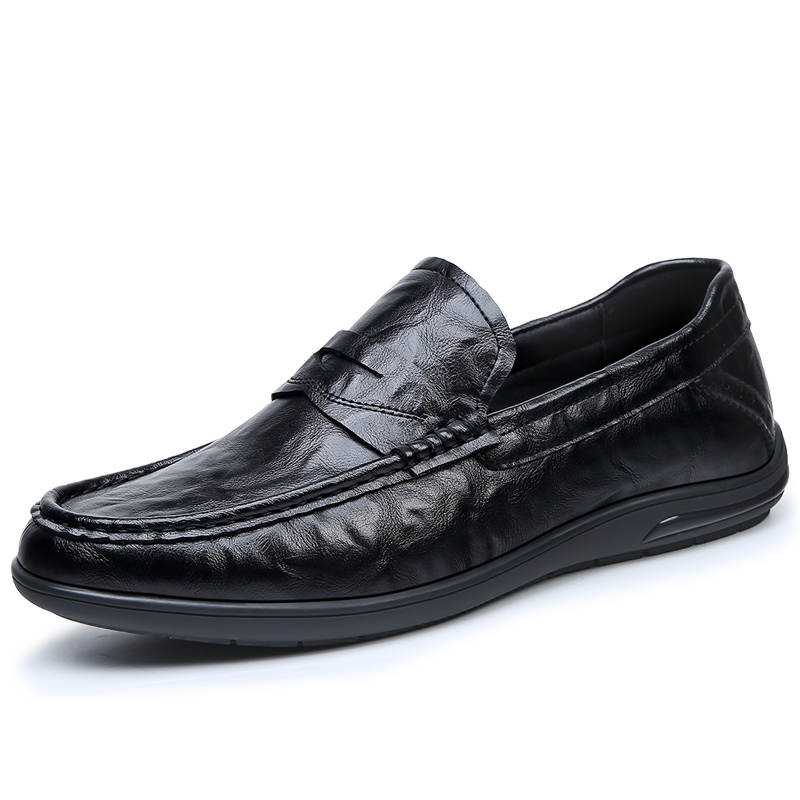 KACHILANG Men's Casual Shoes Men's Low Top Black/Brown