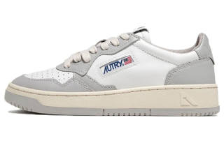 AUTRY Medalist Leather Low Grey White