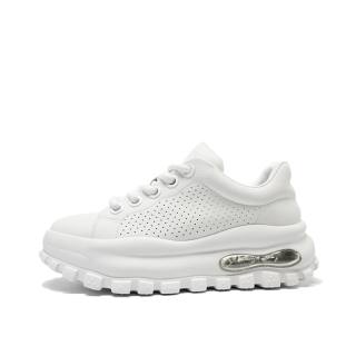 CHAOSHU Cow Split Leather Low top Chunky Sneakers Men's