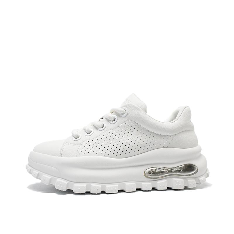 CHAOSHU Cow Split Leather Low top Chunky Sneakers Men's