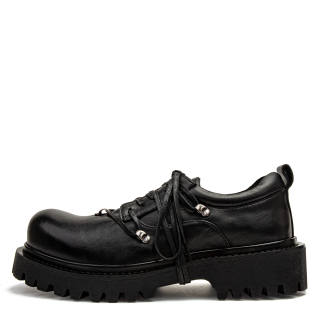 1997K Top Grain Cow Leather Low top Casual Shoes Unisex Black