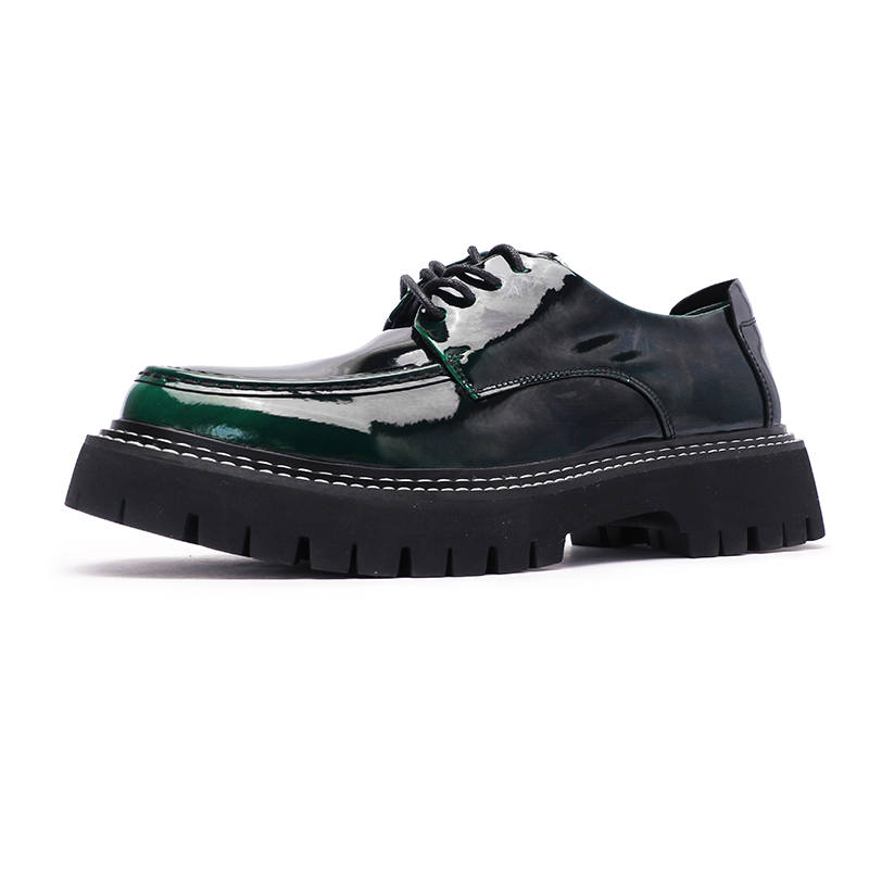 V ZERO FIVE V ZERO FIVE Microfiber Leather Casual Shoes Men's Green