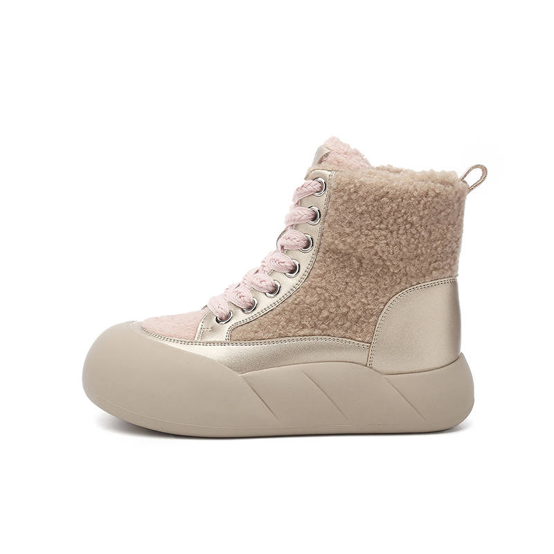 Rich Birds Synthetic Leather Ankle Boots 5CM Women's