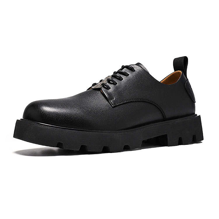 KAQIAODI Microfiber Leather Casual Shoes Men's Black