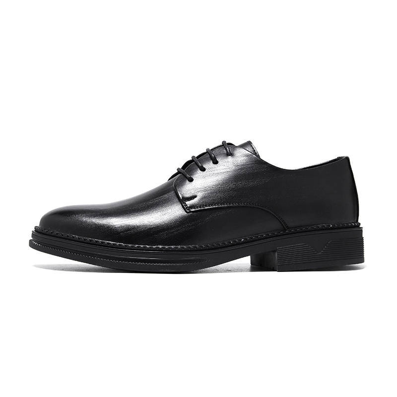 KAQIAODI Microfiber Leather Dress Shoes Men's Black