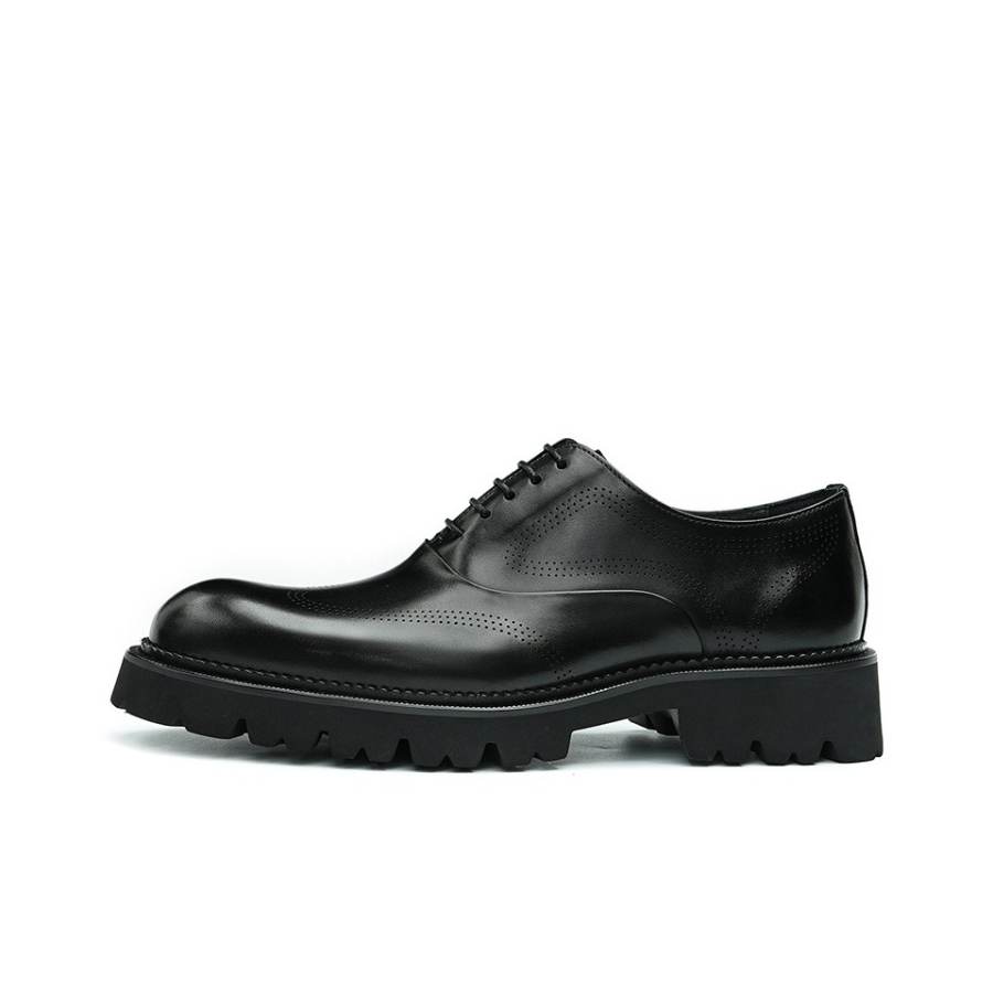 ASTON M.JAZZ Top Grain Cow Leather Casual Shoes Men's