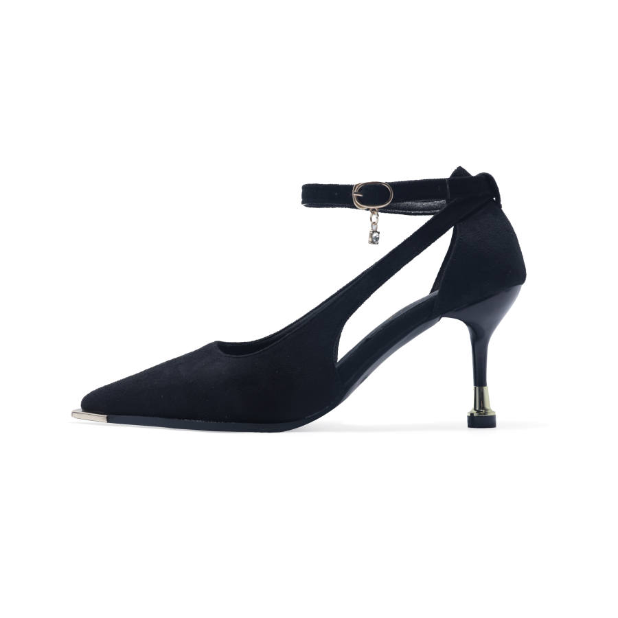 YIYIQIN Slim Heel High Heels Women's Black Gift Box Set