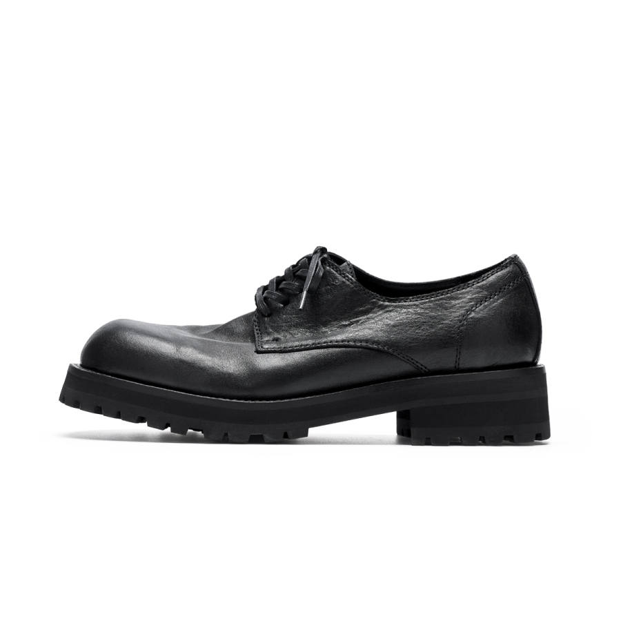 PIPG Horse Leather Casual Shoes Men's Black