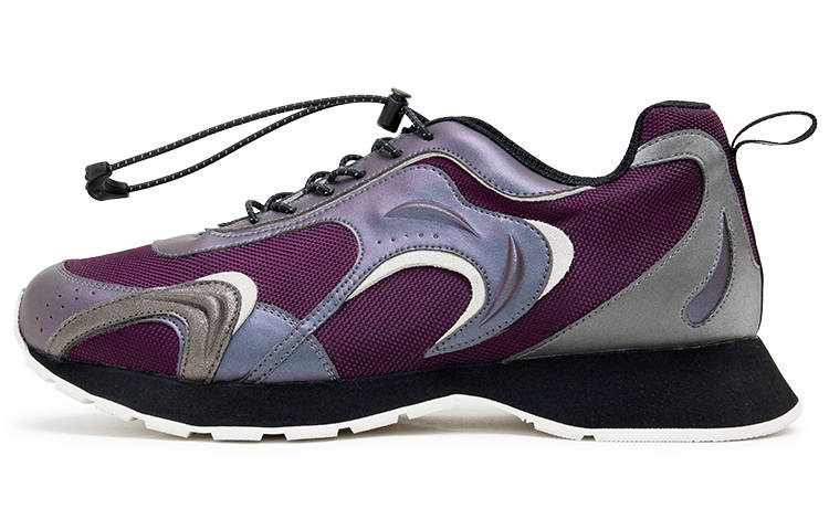 CONP Microfiber Leather Low top Casual Shoes Unisex Purple