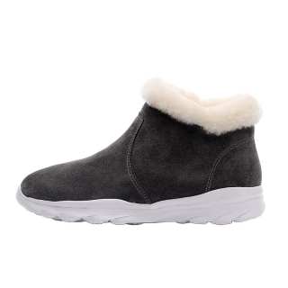 GUOLUOFEI Slip Resistant Abrasion Resistant Fleece Lined Thermal Short Snow Boots Women's