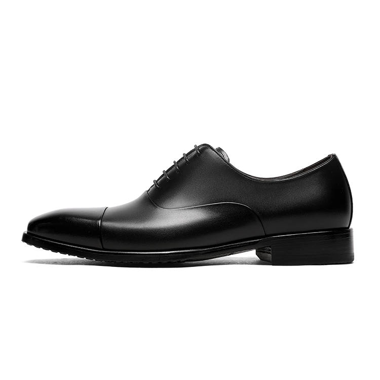 GOLDLION Casual Leather Shoes Men's Low Top Black/Brown