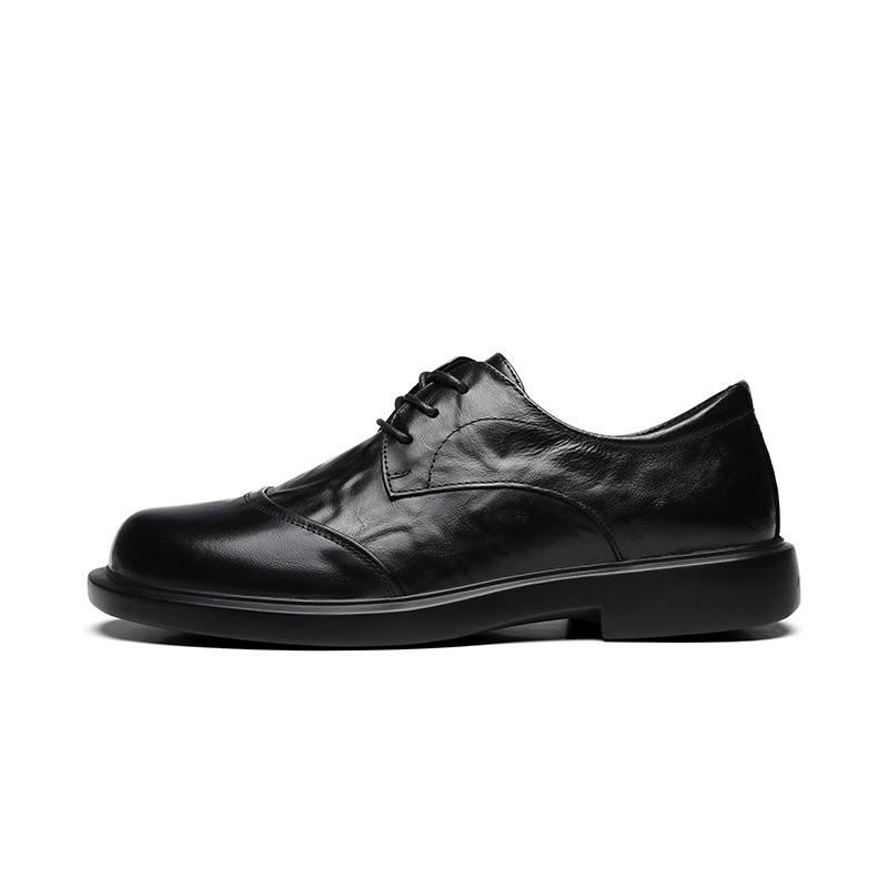 PARDASAUL Cow Leather Casual Shoes Men's Black