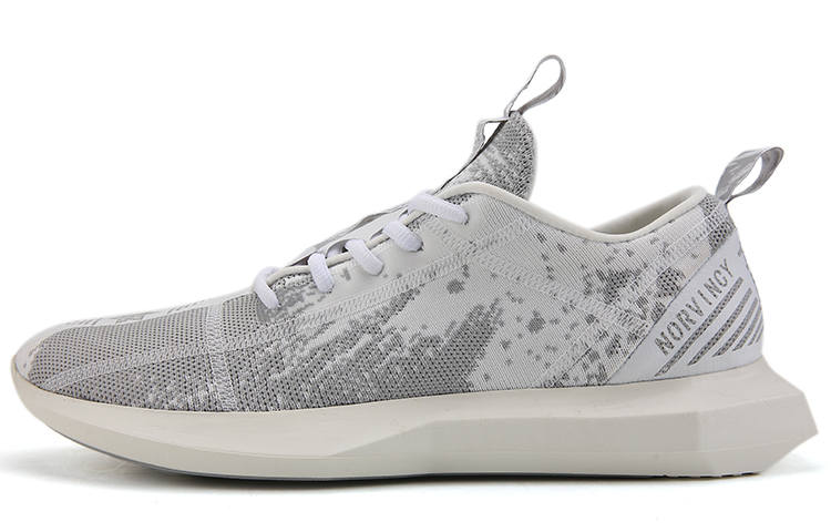 NORVINCY Fabric Low top Sports Casual Shoes Unisex White