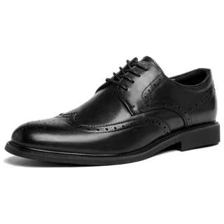 DAGUANGUIREN Dress Shoes Men's Low Top Dark Brown/Light Brown