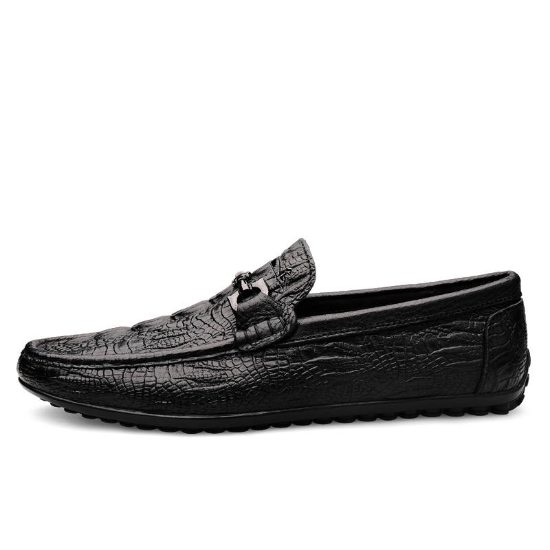YINGLUNQISHI Top Grain Cow Leather Men's Casual Shoes Men's