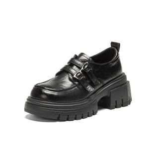 EXULL Q Pu Chunky Heel High Heels 6.5cm Women's