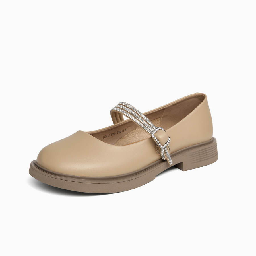GEMEIQ Synthetic Leather Chunky Heel Mary Jane Shoes 3cm Women's