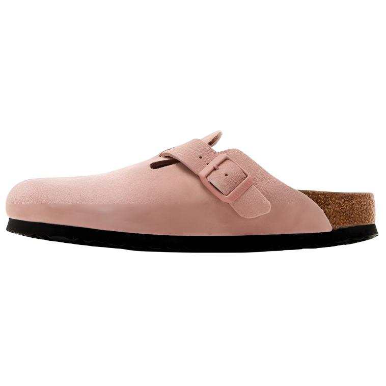 Birkenstock Boston Abrasion Resistant Closed Toe Slippers Women's Pink Narrow