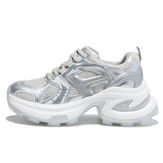 BDED Cow Split Leather Slip Resistant And Breathable Slip Resistant And Breathable Low top Chunky Sneakers Women's