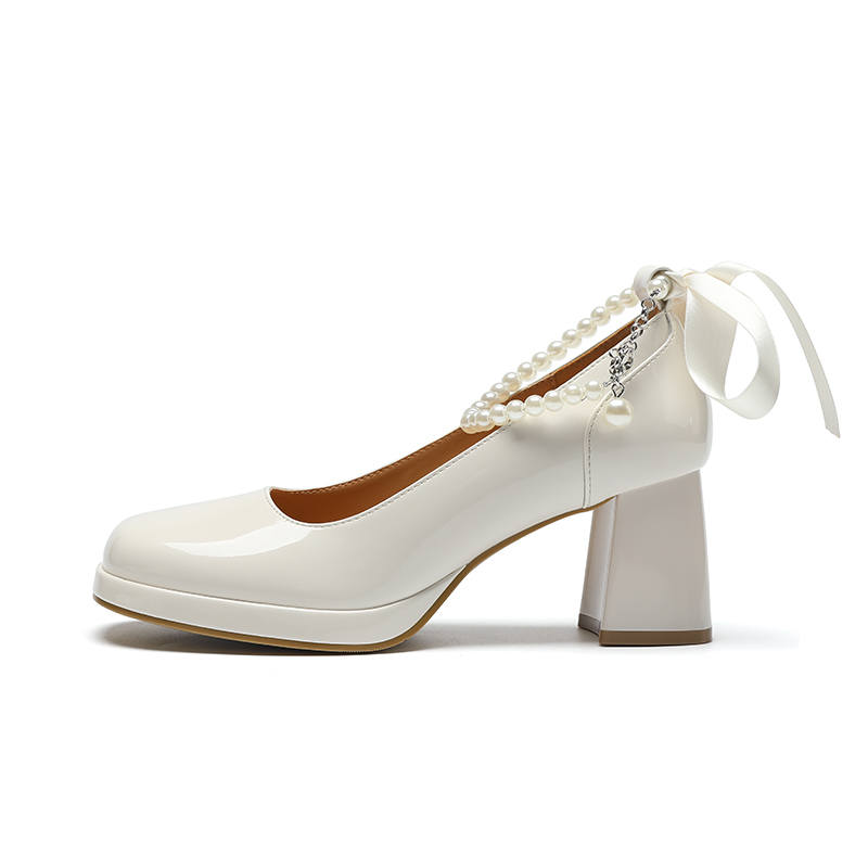 ZHR Chunky Heel High Heels 6.5cm Women's