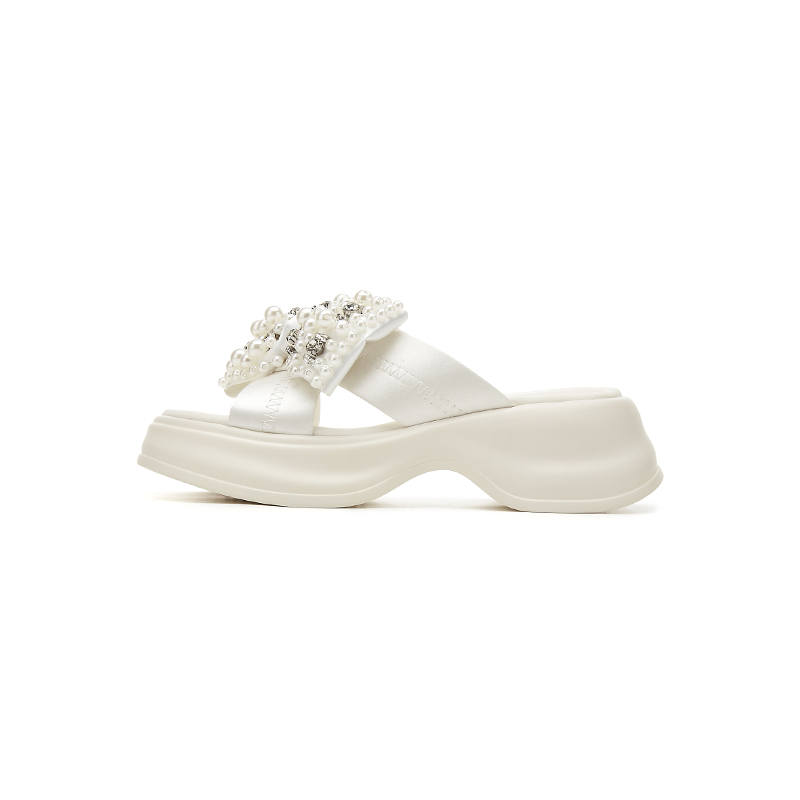 DAPHNE DAPHNE Slide Slippers Women's Beige