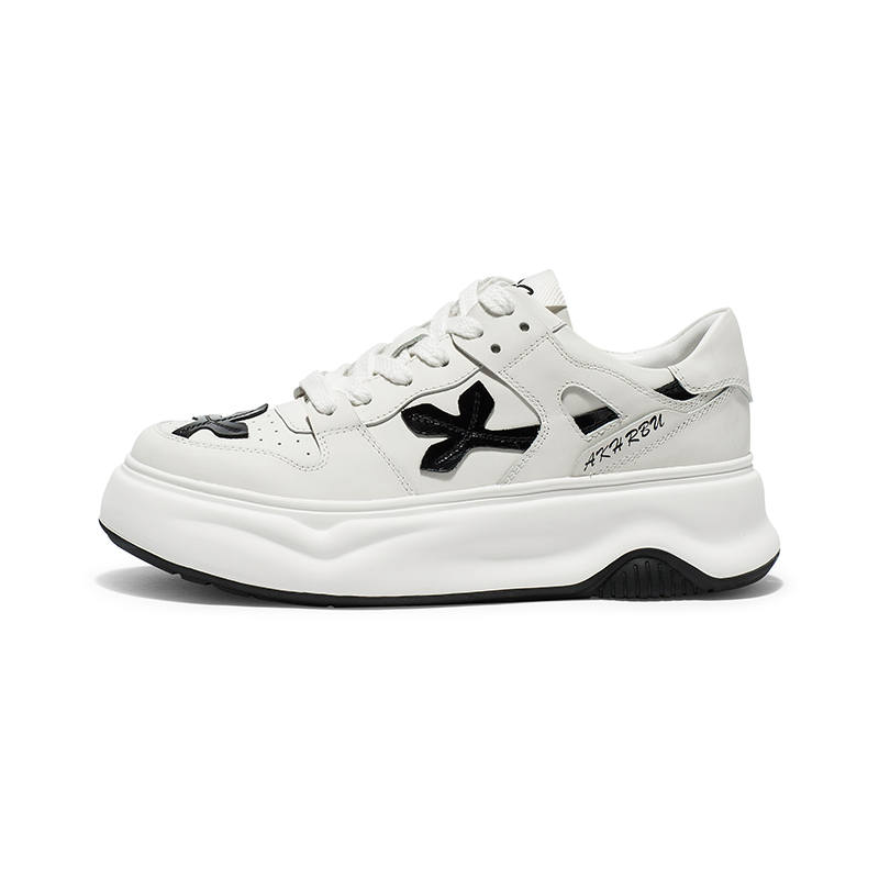 Coup De Foudre Top Grain Cow Leather Stylish Skateboarding Shoes Women's