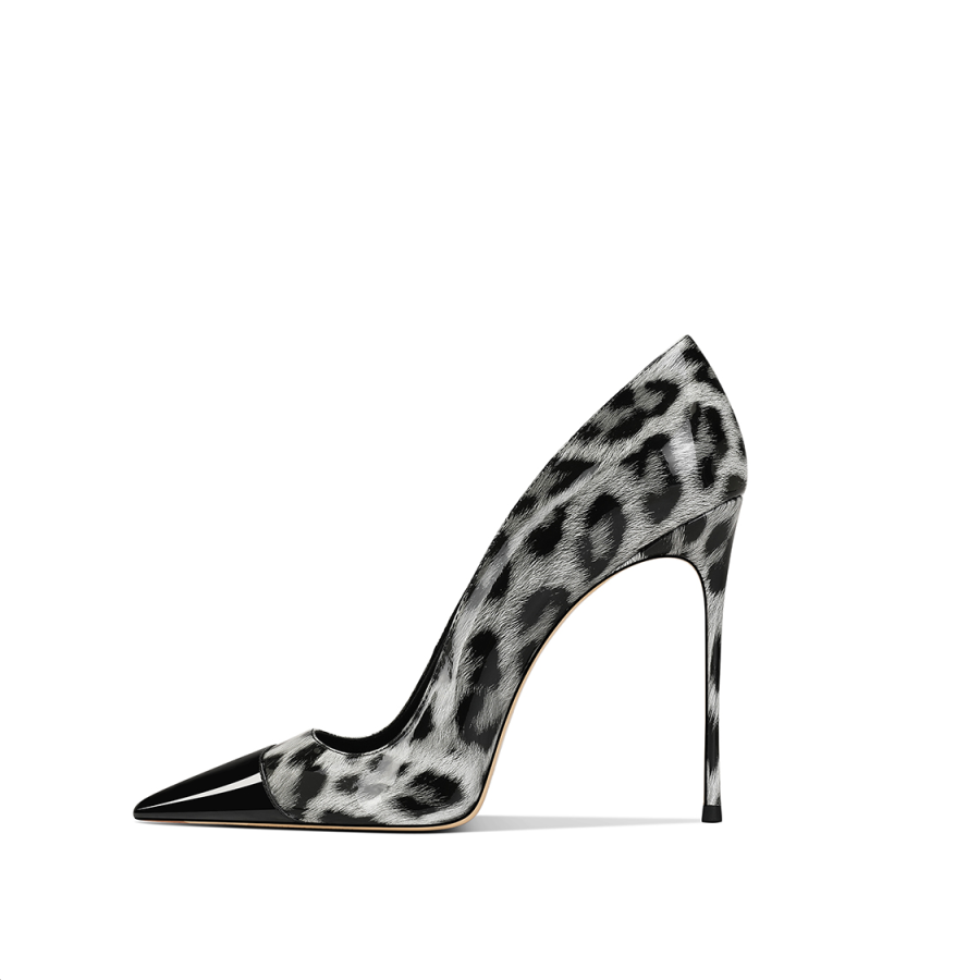 ;HMZ Patent Leather Slim Heel High Heels Women's