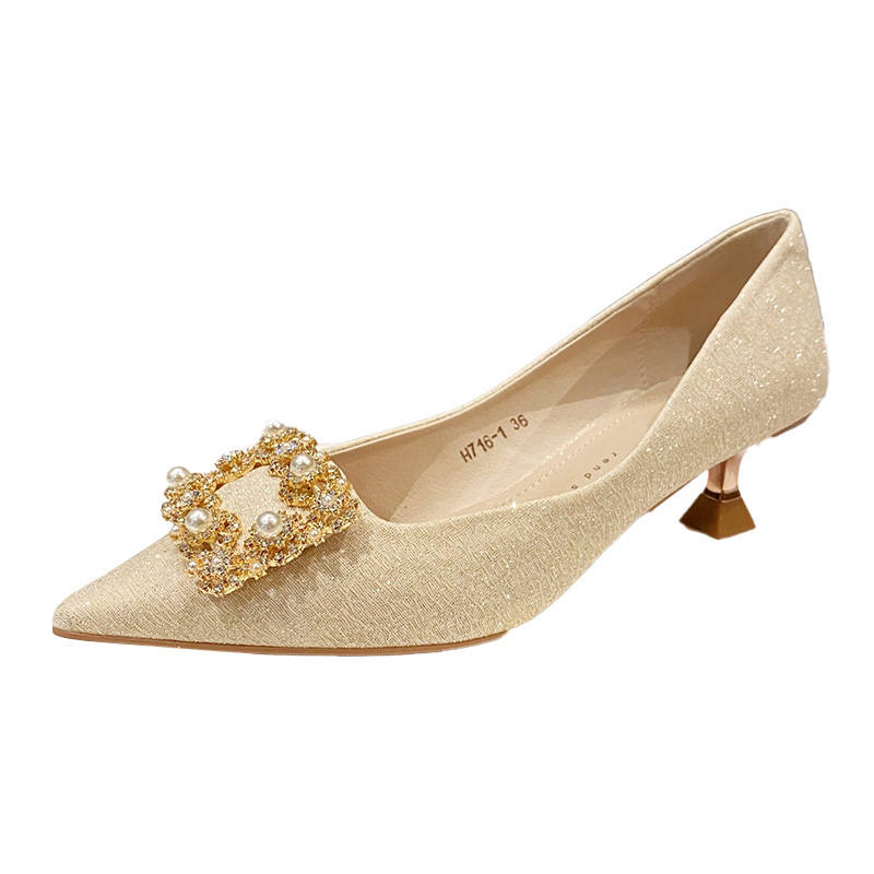 Bamiti Leather, Textile Slim Heel High Heels Women's