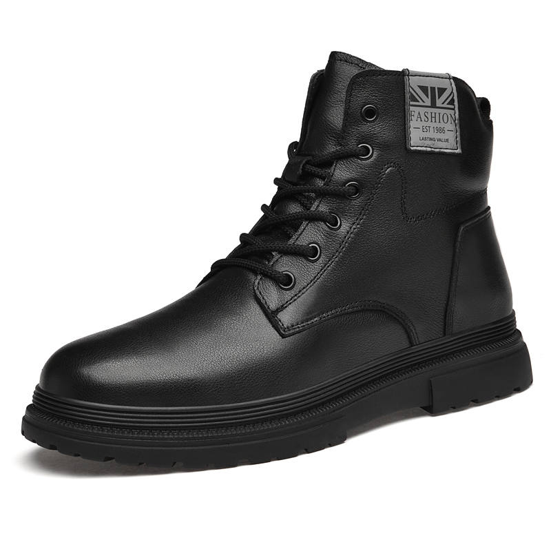 GONGNIULEITING GONGNIULEITING Crew Combat Boots Men's Black
