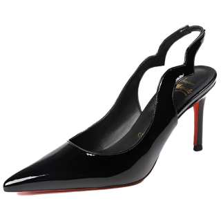 MIZAIJIA Patent Leather Slim Heel High Heels 8cm Women's Black