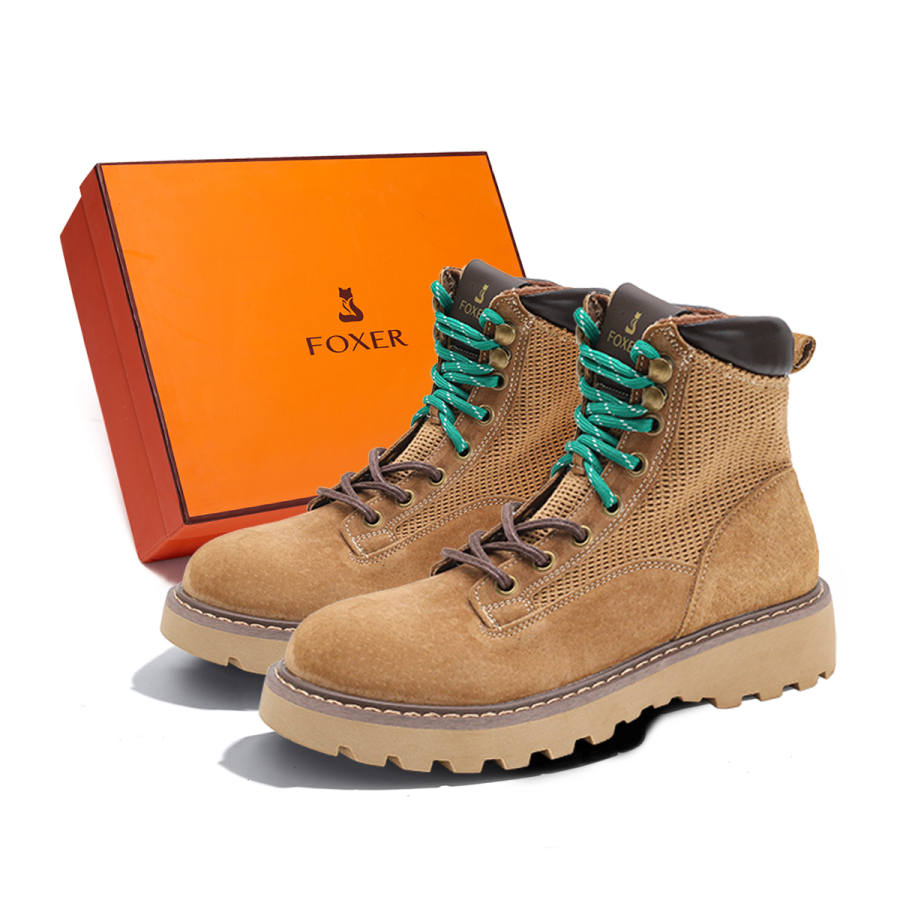 FOXER FOXER Combat Boots Women's Brown/Khaki