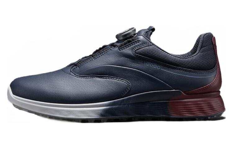 Ecco Golf S3 Golf S3 Collection Cow Leather Low top Sports Casual Shoes Men's Ocean Blue