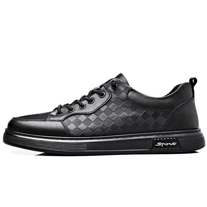 KACHILANG Breathable Low top Skateboard Shoes Men's Black