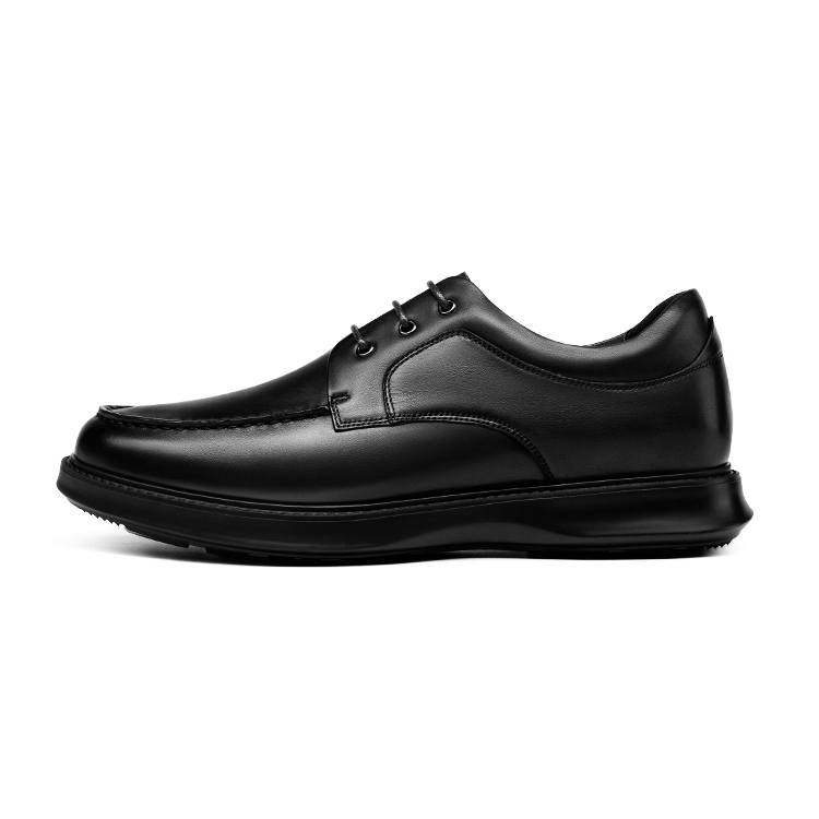 He Jinchang Cow Leather Casual Shoes Men's Black