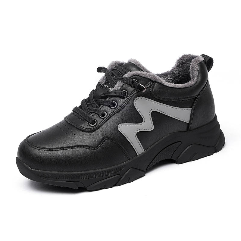 XINNUO Fleece Lined Comfortable Low top Casual Shoes Women's