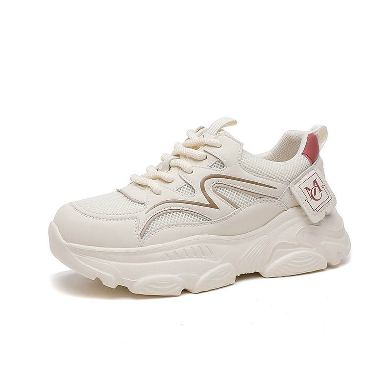 CARDANRO Synthetic Leather Abrasion Resistant Low top Chunky Sneakers Women's