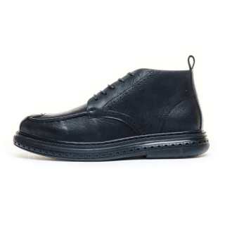 CAIZI Men's Casual Shoes Men's Mid Top Black/Brown