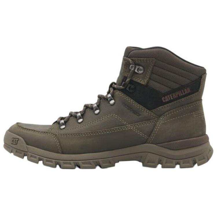 CAT Cow Leather Short Outdoor Boots 5CM Men's Gray
