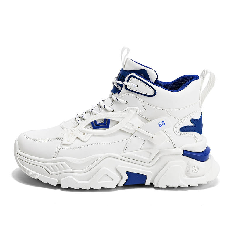 NANJIREN Microfiber Leather Slip Resistant Abrasion Resistant Slip Resistant Abrasion Resistant High top Casual Shoes