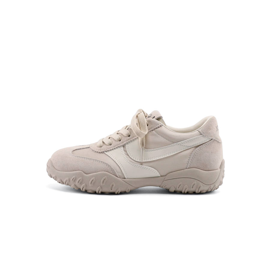 JOSINY Cushioning Abrasion Resistant Cushioning, Wear Resistant Low top Casual Shoes Women's Ecru