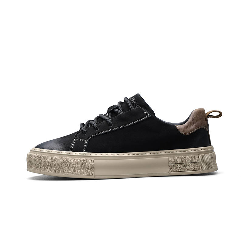 PARDASAUL Cow Split Leather Slip Resistant Slip Resistant Low top Skateboard Shoes Men's