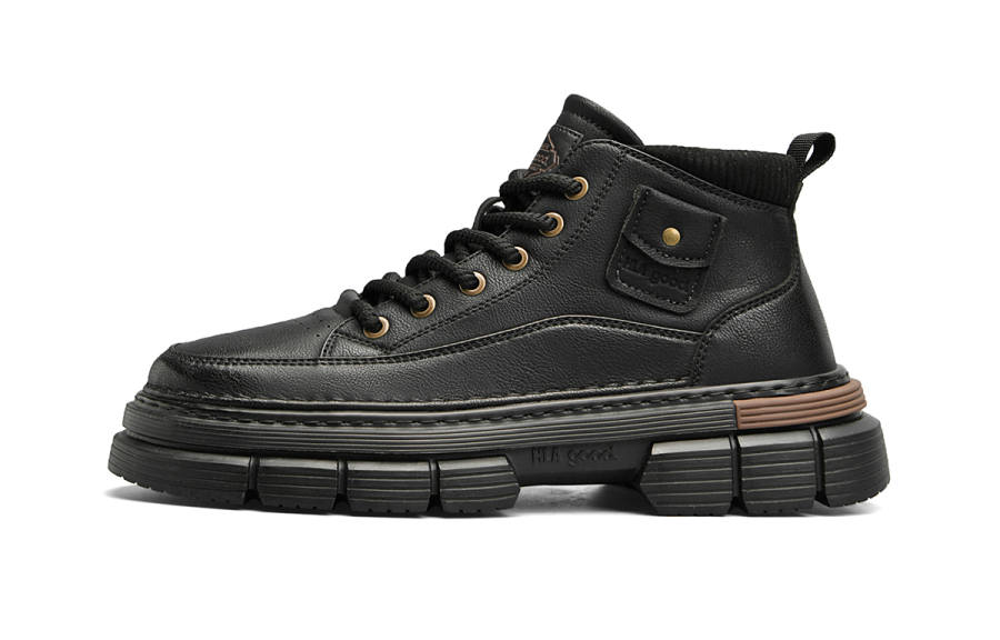 HLA HLA Combat Boots Men's Black Khaki, Brown