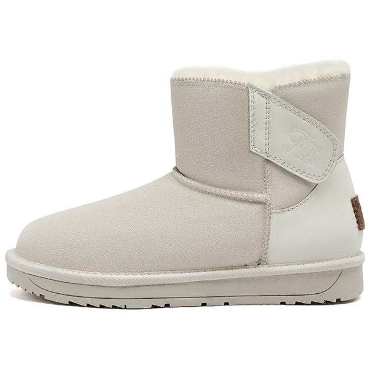 AGSDON Cow Suede Thermal Short Snow Boots Women's